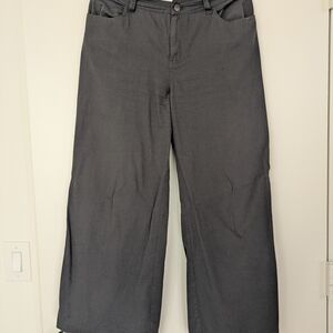 Pact Stretch Twill Wide Leg Pants - Gray
